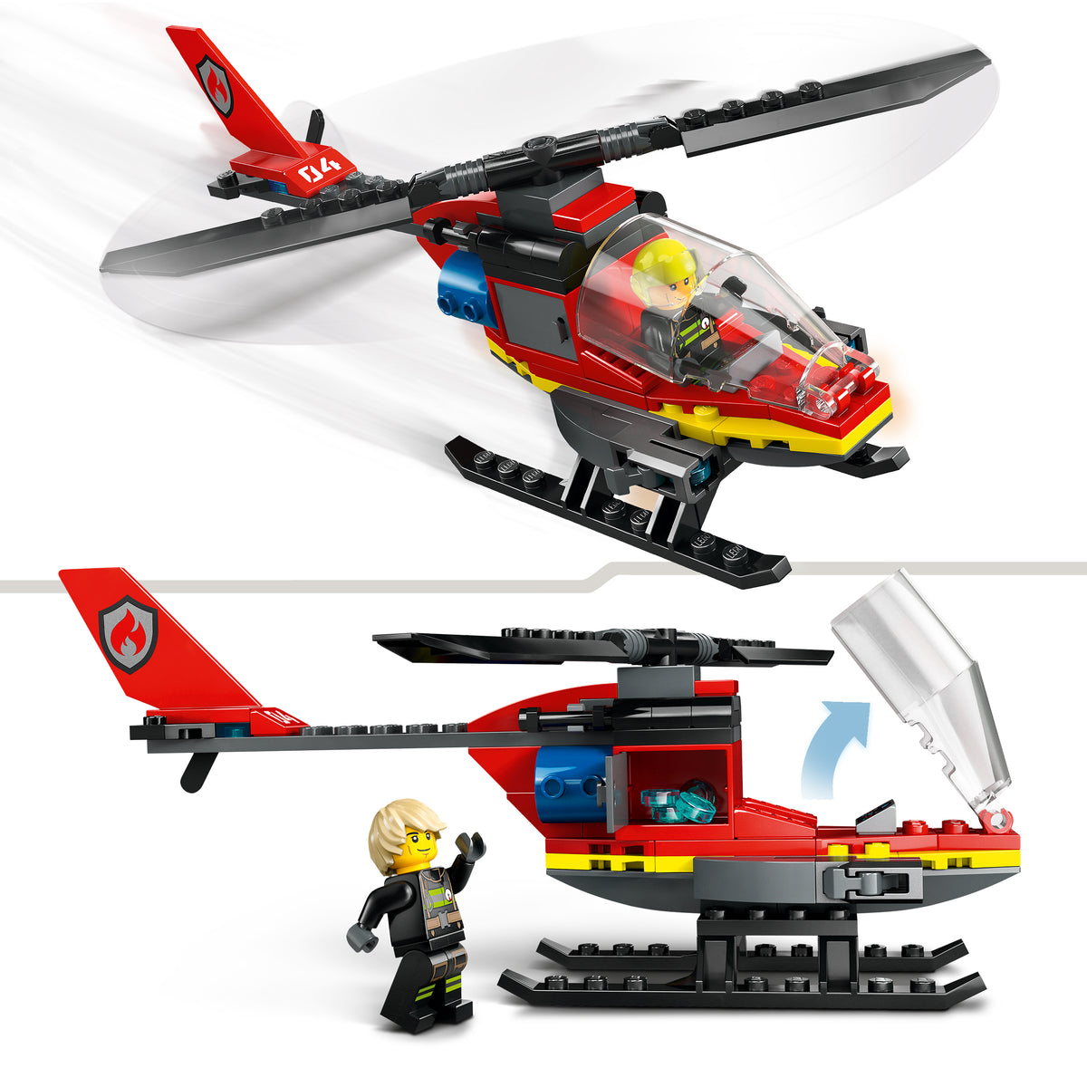 LEGO City 60411 Feuerwehrhubschrauber