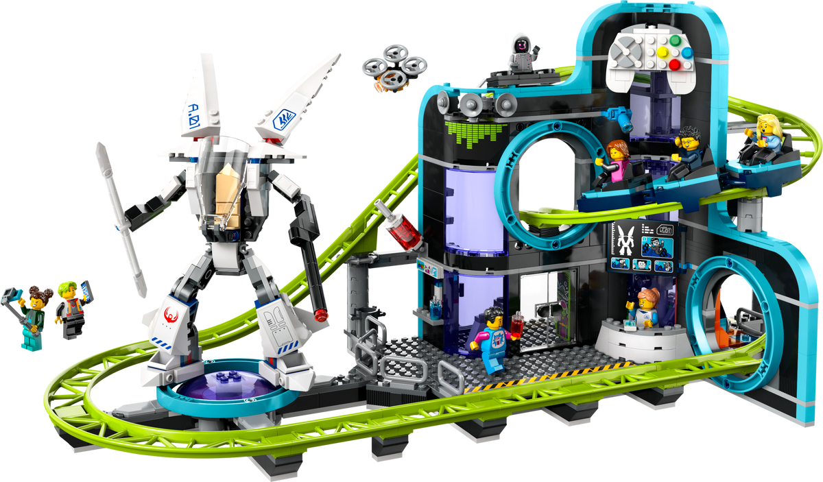LEGO City 60421 Achterbahn mit Roboter-Mech