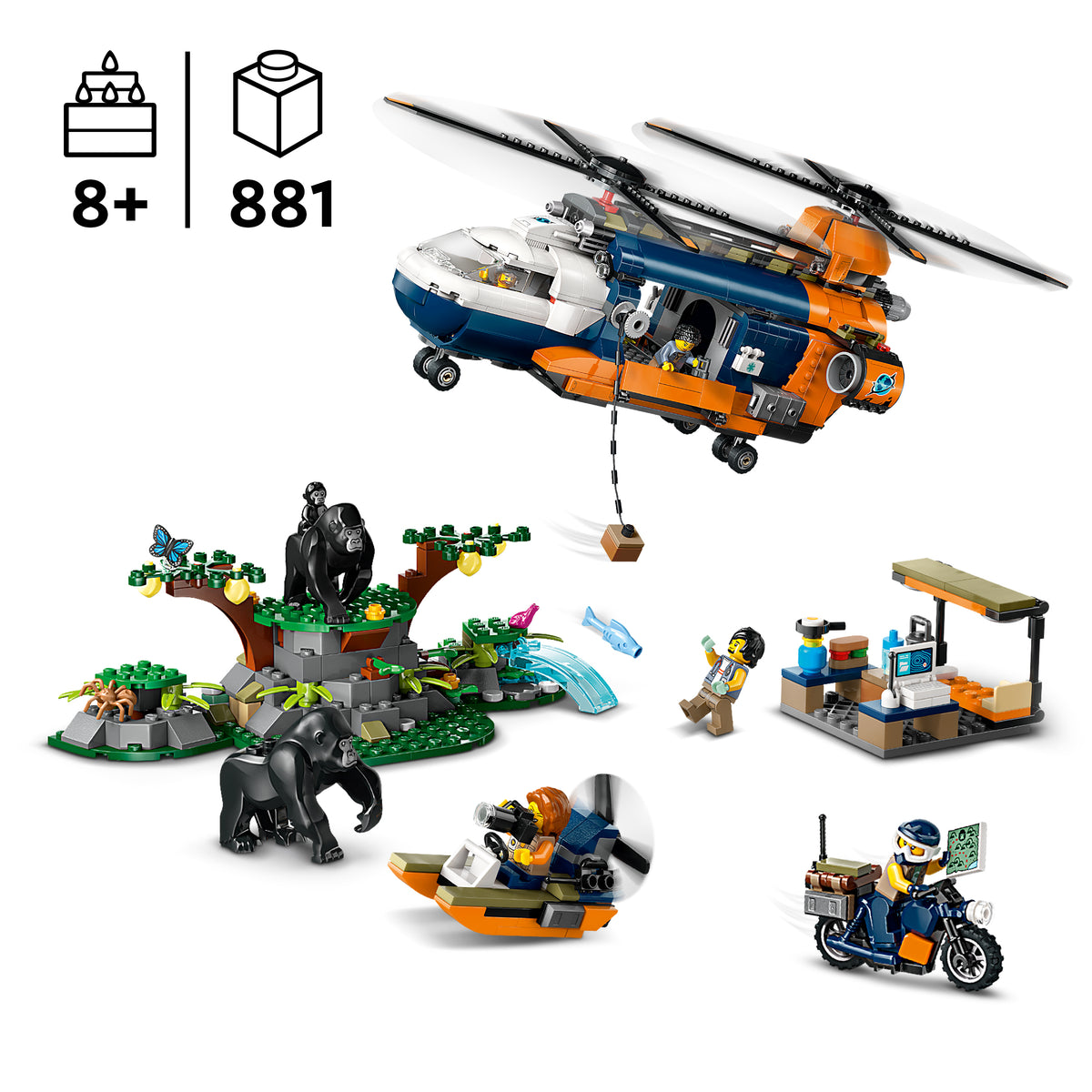 LEGO City 60437 Dschungelforscher-Hubschrauber