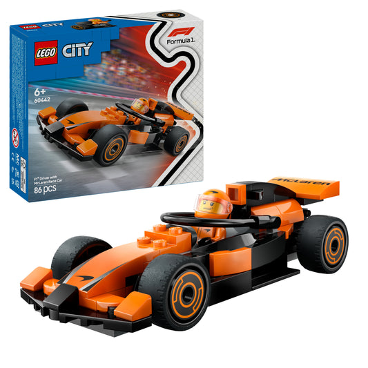LEGO City 60442 F1 Rennfahrer mit McLaren Rennauto