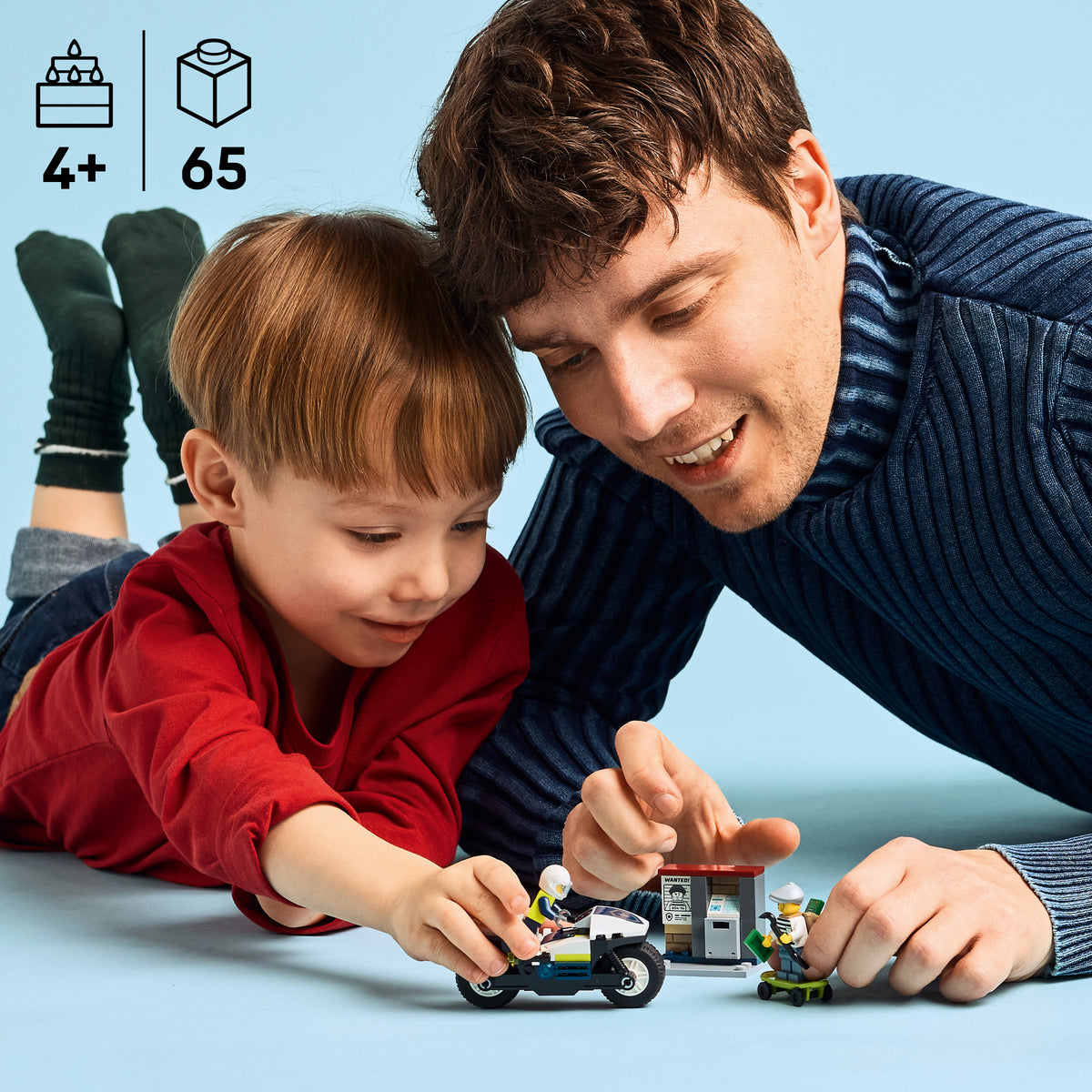 LEGO City 60455 Verfolgungsjagd mit dem Polizeimotorrad