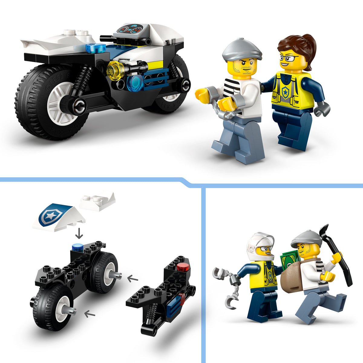 LEGO City 60455 Verfolgungsjagd mit dem Polizeimotorrad