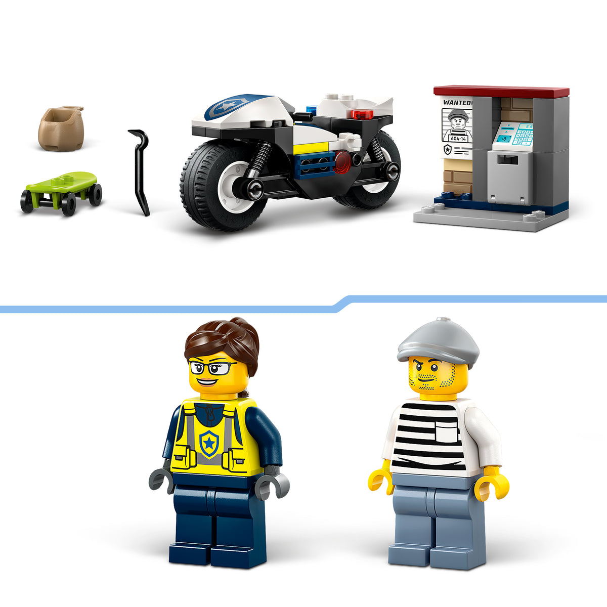 LEGO City 60455 Verfolgungsjagd mit dem Polizeimotorrad