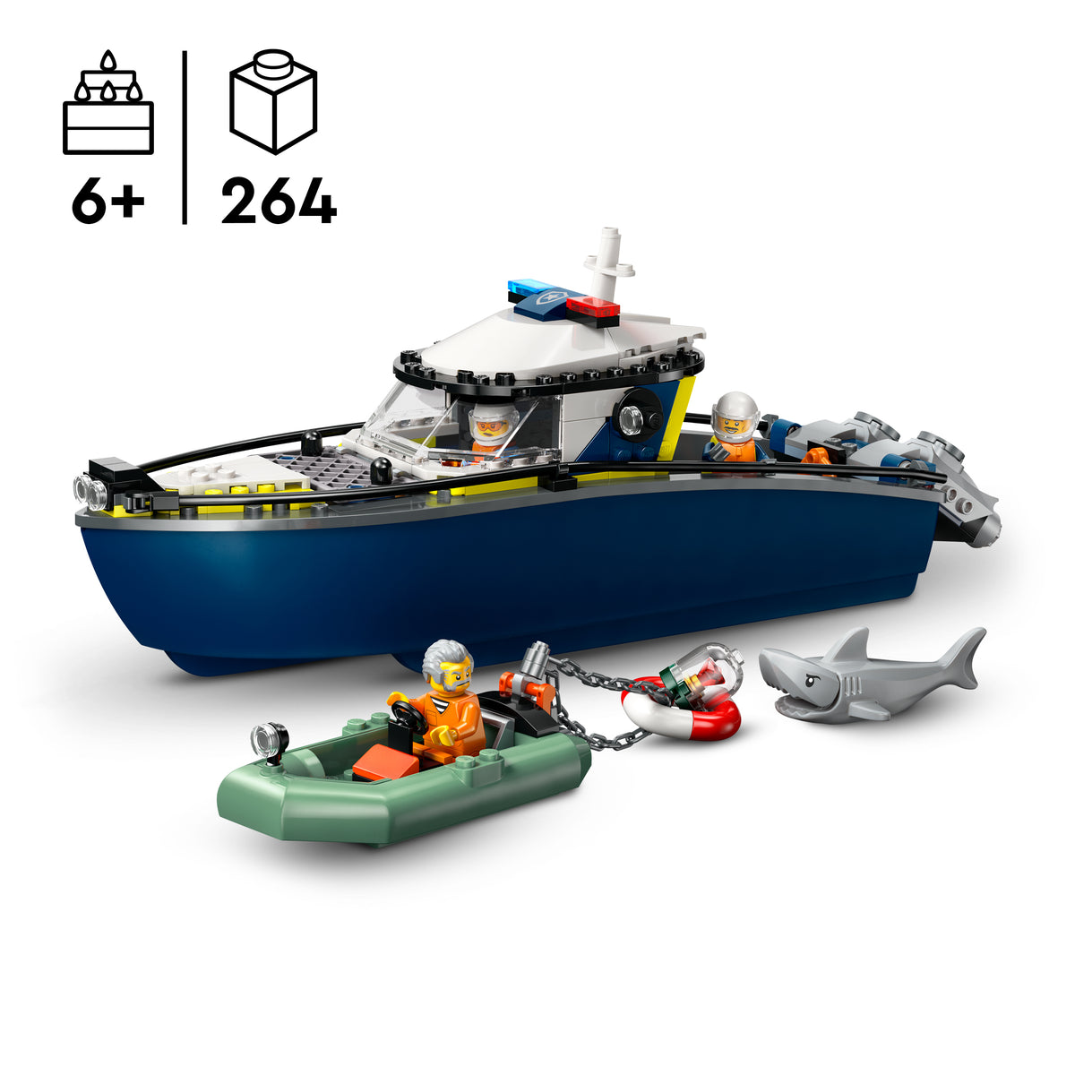 LEGO City 60456 Verfolgungsjagd im Polizeiboot
