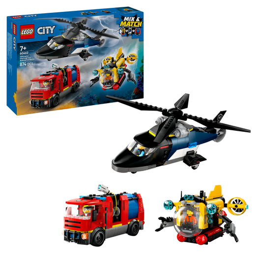 LEGO City 60462 Kombinationsset mit Hubschrauber