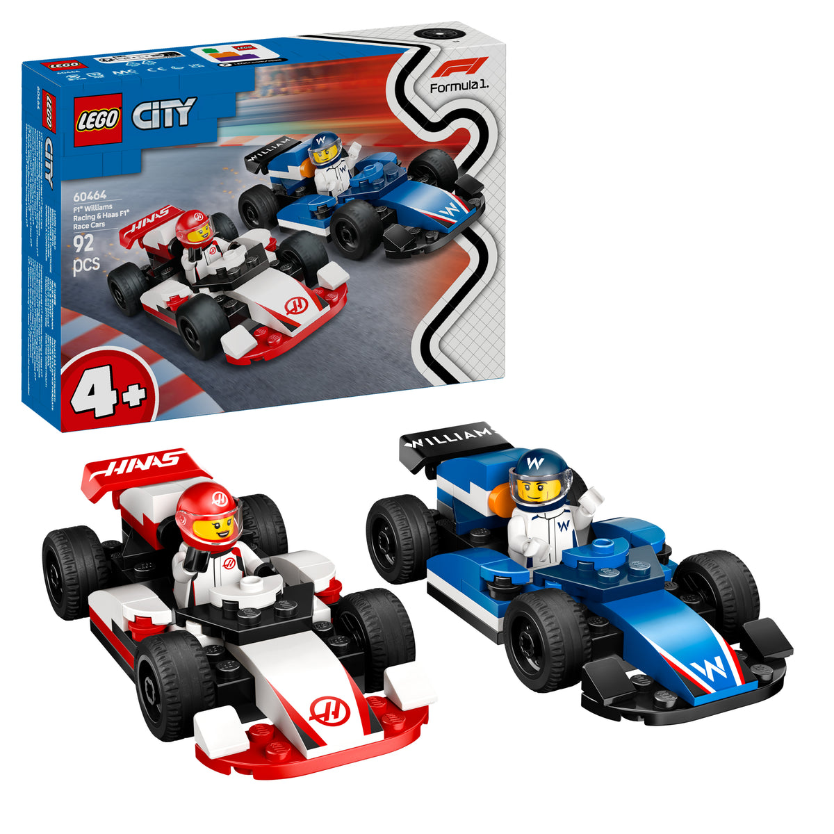 LEGO City 60464 F1 Williams Racing und Haas F1 Rennautos