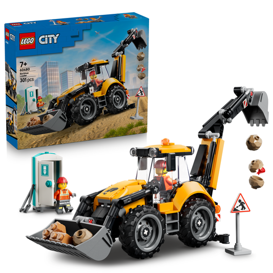 LEGO City 60480 Gelber Baggerlader