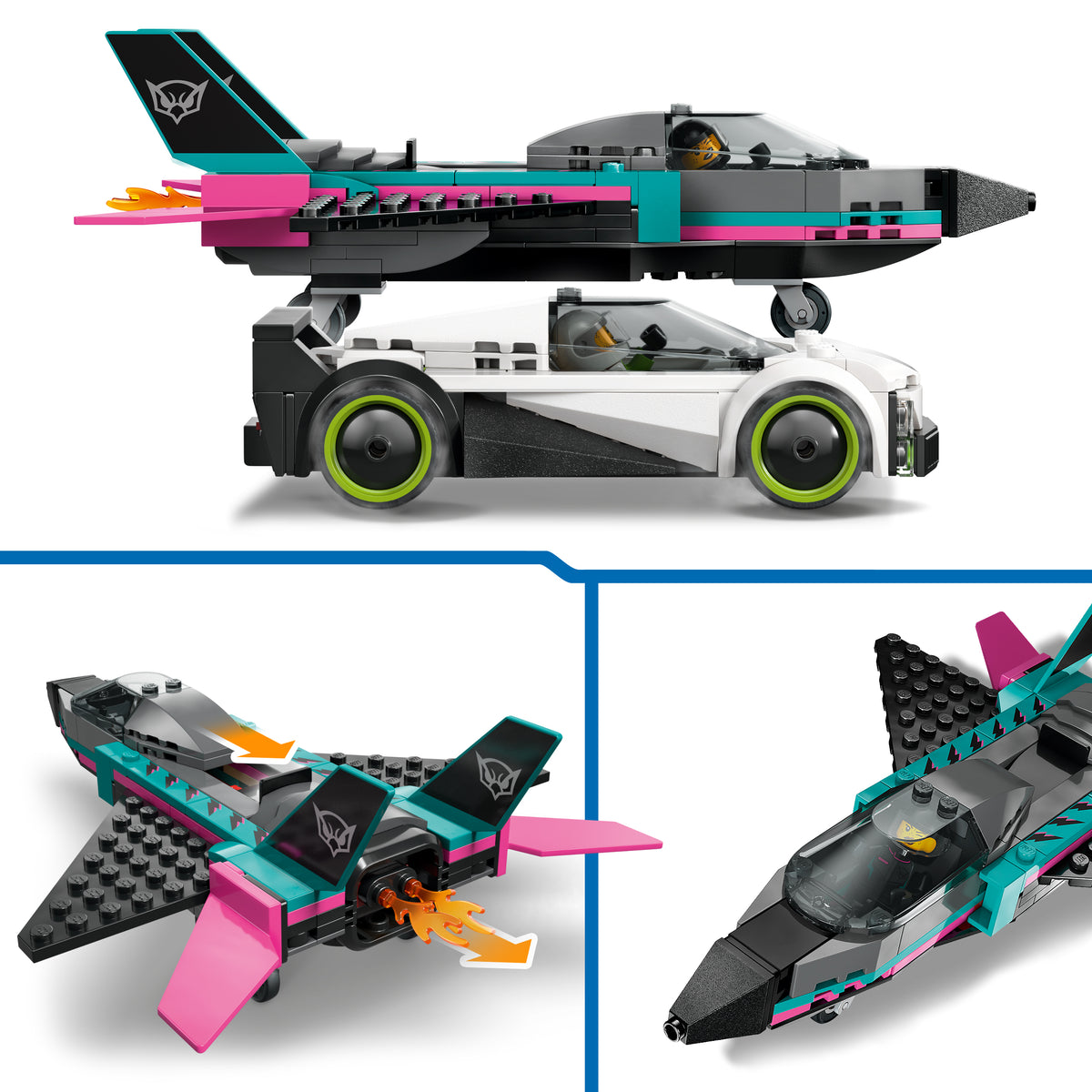 LEGO City 60489 Düsenflieger vs. Rennauto
