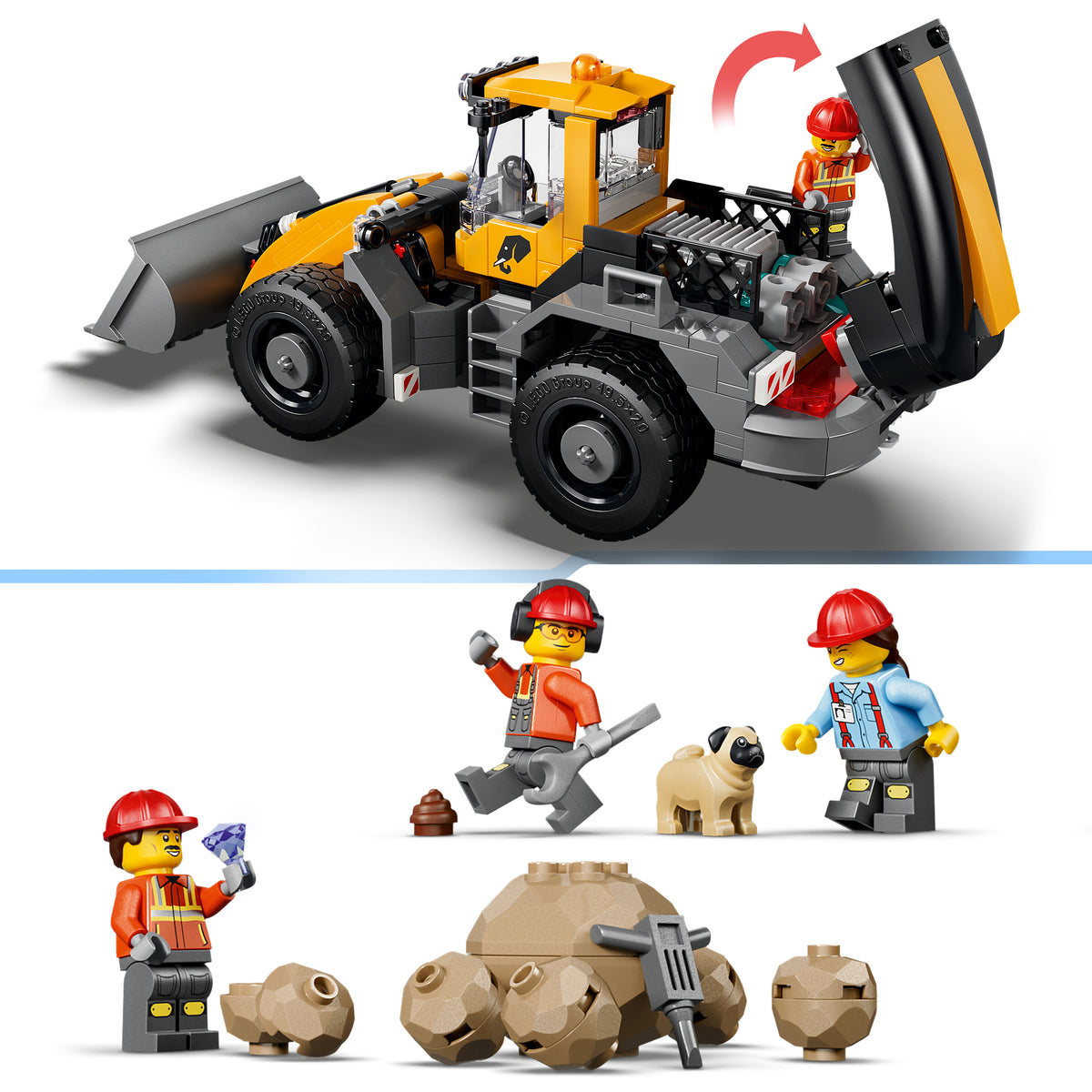 LEGO City 60494 Kipplaster und Schaufellader