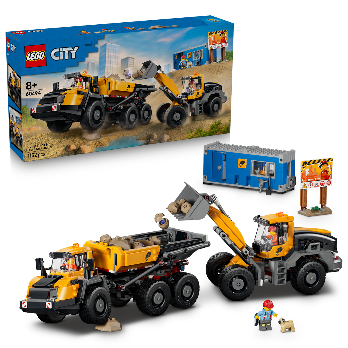 LEGO City 60494 Kipplaster und Schaufellader