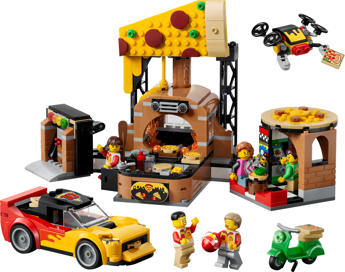 LEGO City 60496 Pizza-Liefererlebnis mit Fahrzeugen