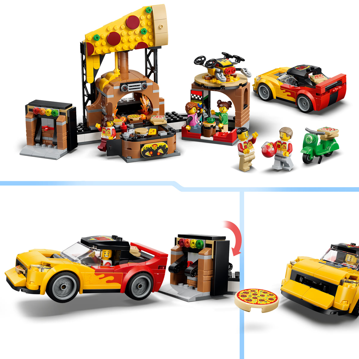 LEGO City 60496 Pizza-Liefererlebnis mit Fahrzeugen