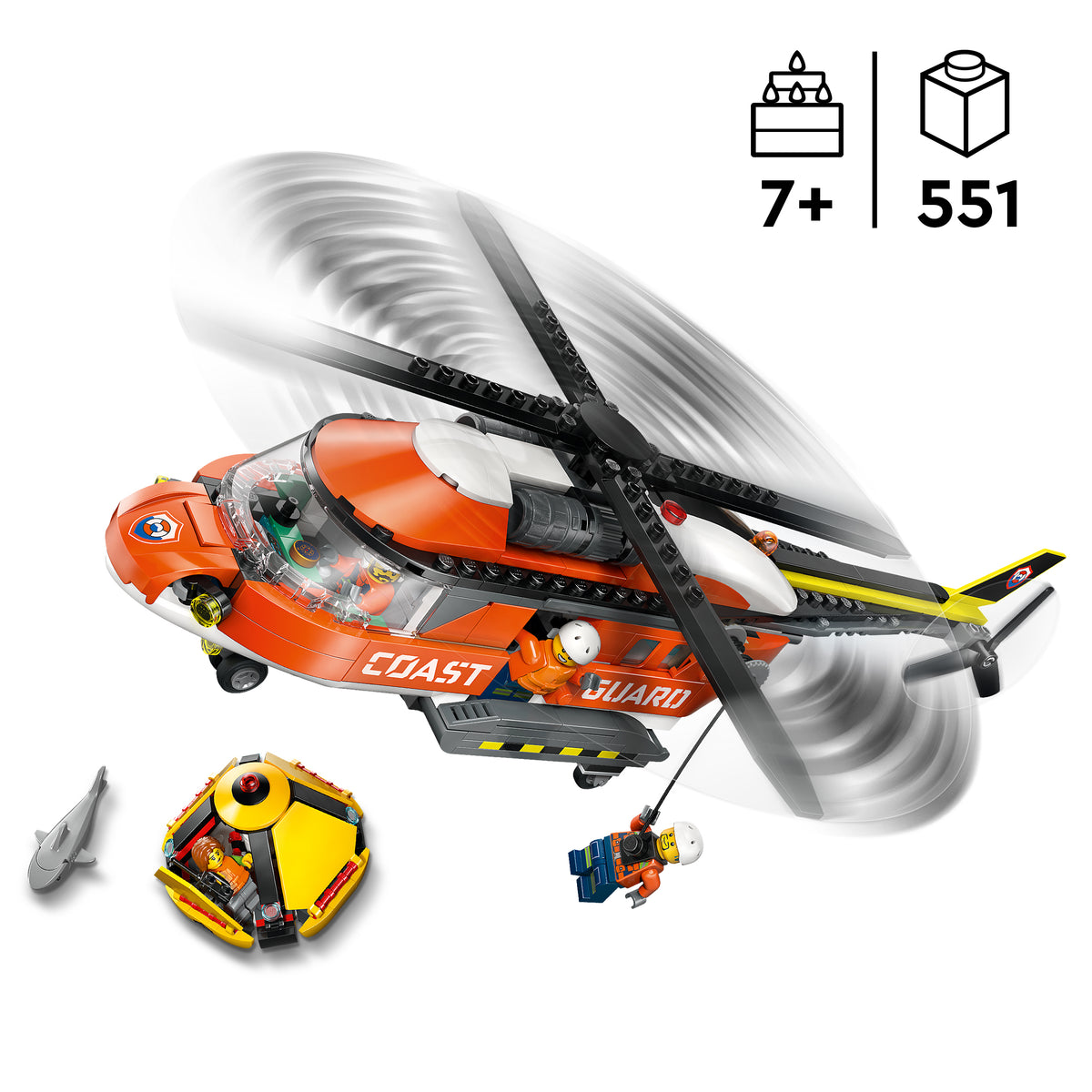 LEGO City 60503 Hubschrauber der Küstenwache