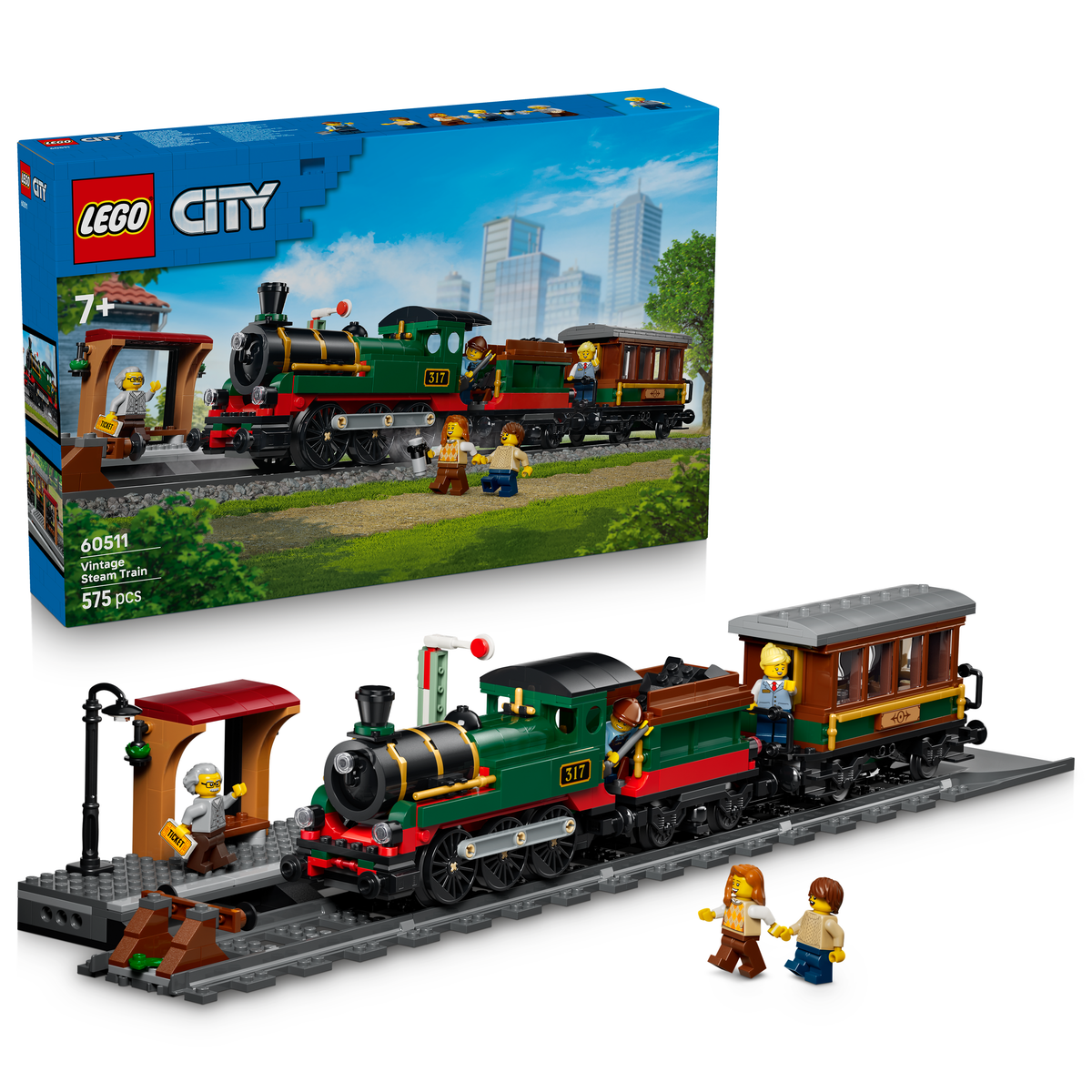 LEGO City 60511 Klassischer Dampfzug