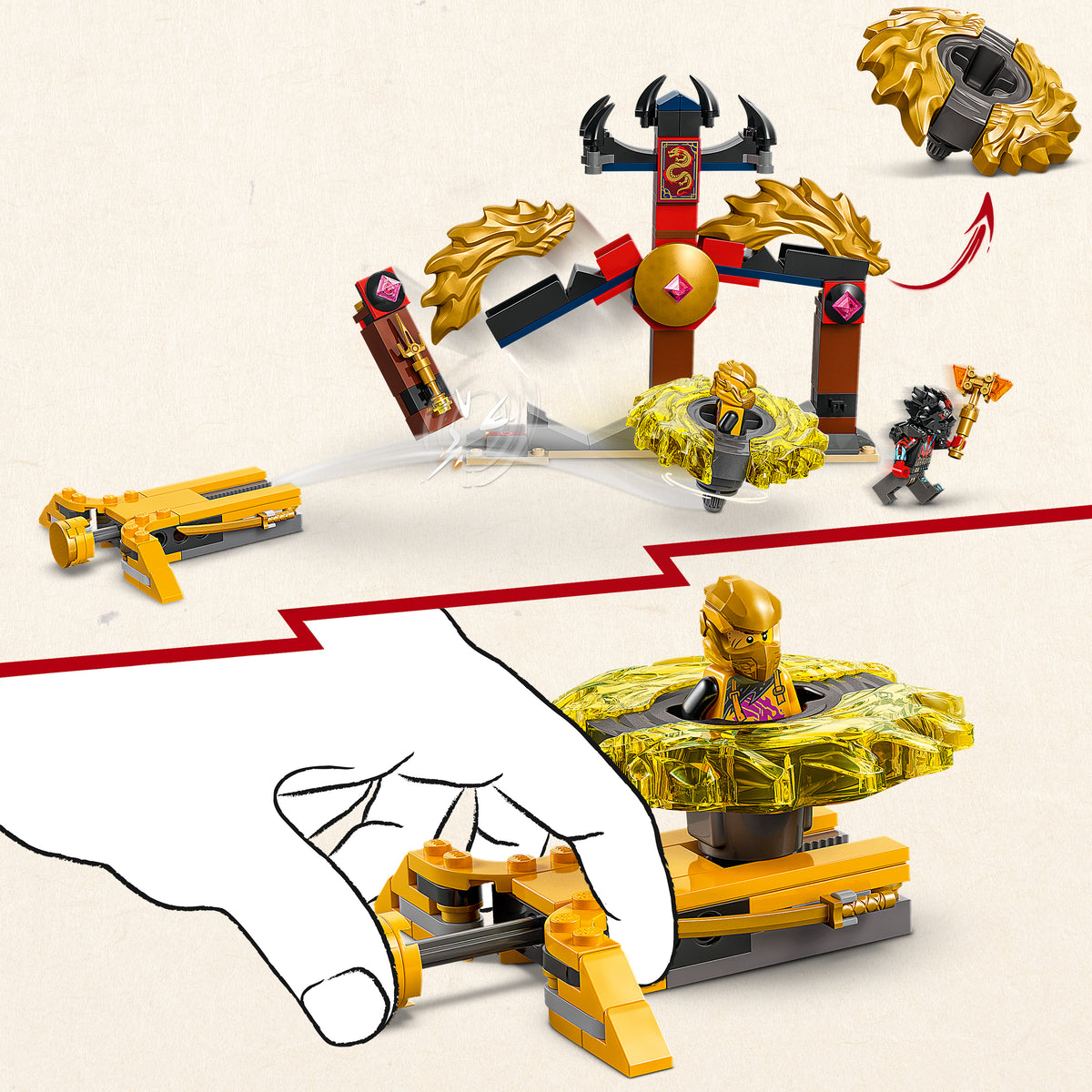 LEGO NINJAGO 71826 Drachen-Spinjitzu Battle Pack