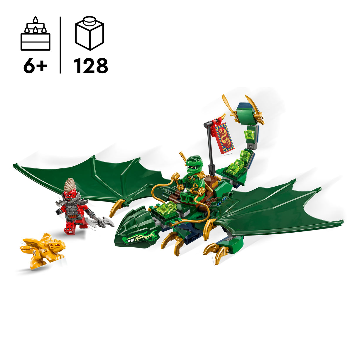 LEGO NINJAGO 71829 Lloyds grüner Walddrache