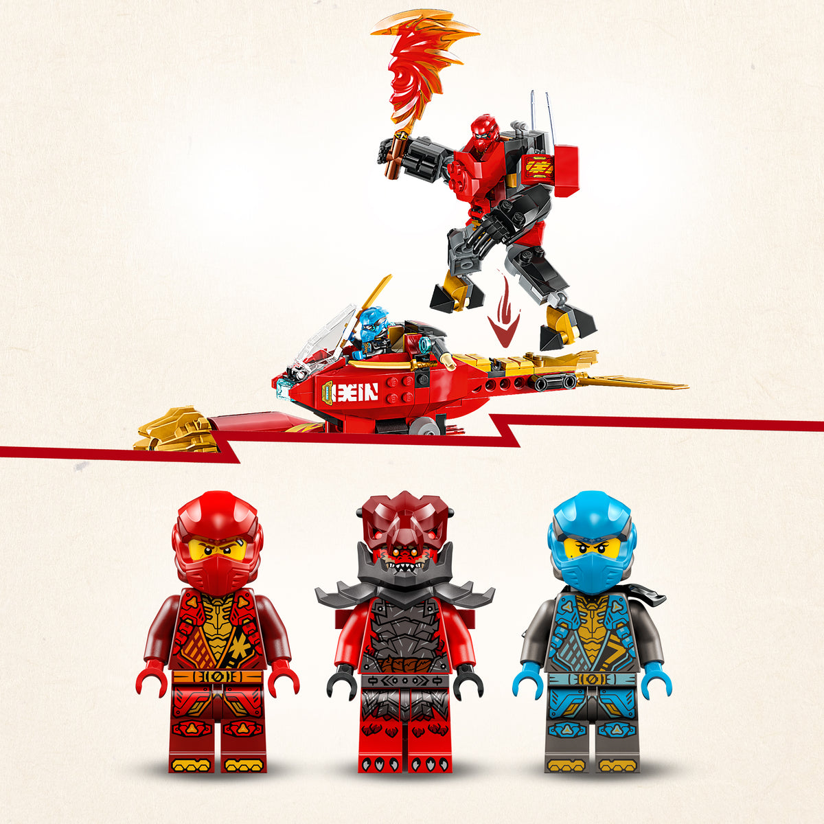 LEGO NINJAGO 71830 Kais Sturmreiter-Mech