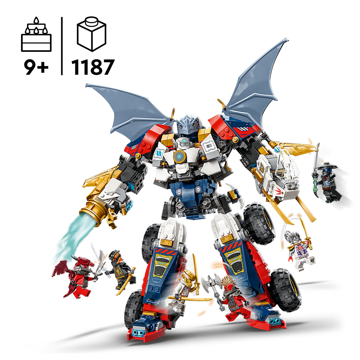LEGO NINJAGO 71834 4in1 Zanes Ultra-Kombi-Mech