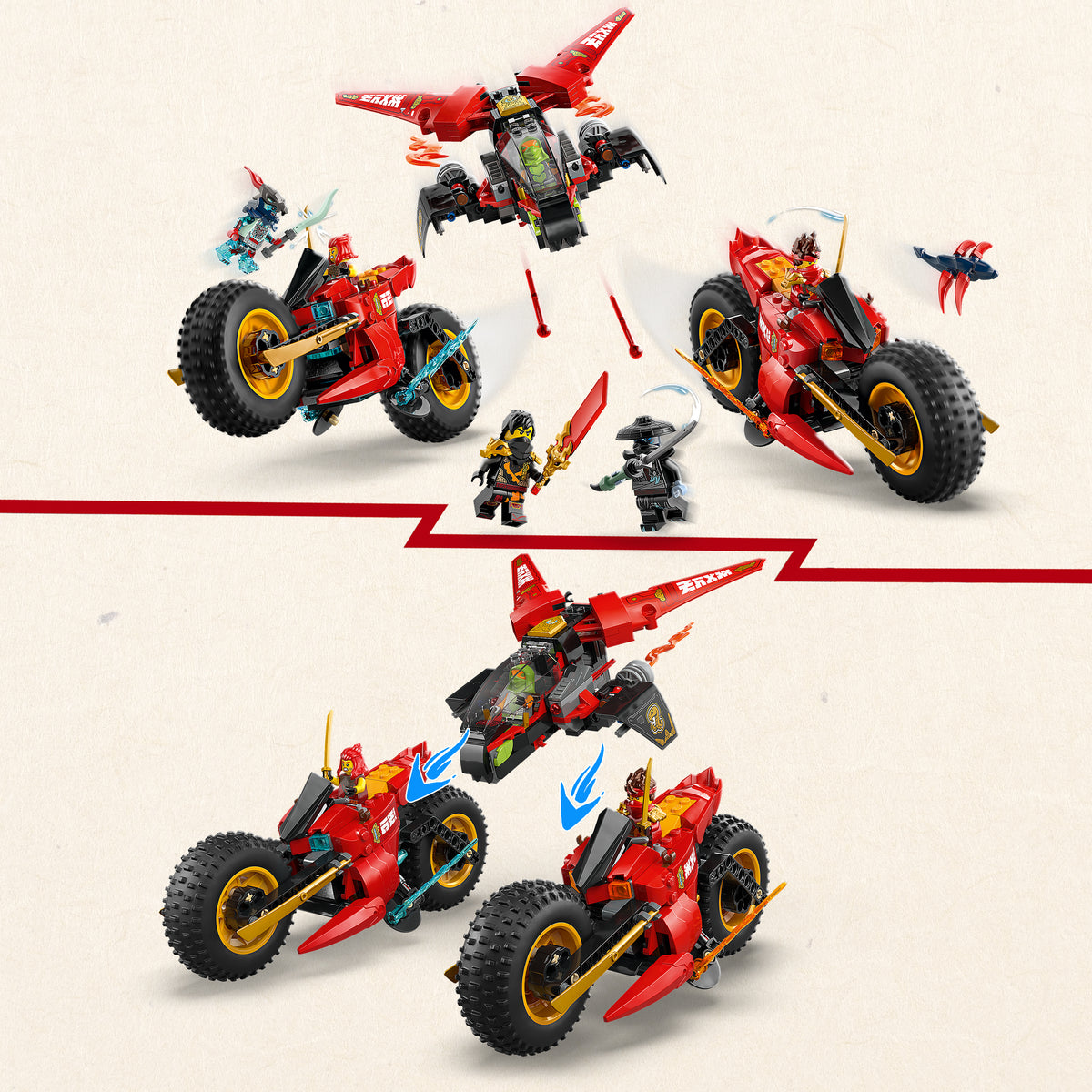 LEGO NINJAGO 71844 Ninja-Actionflitzer