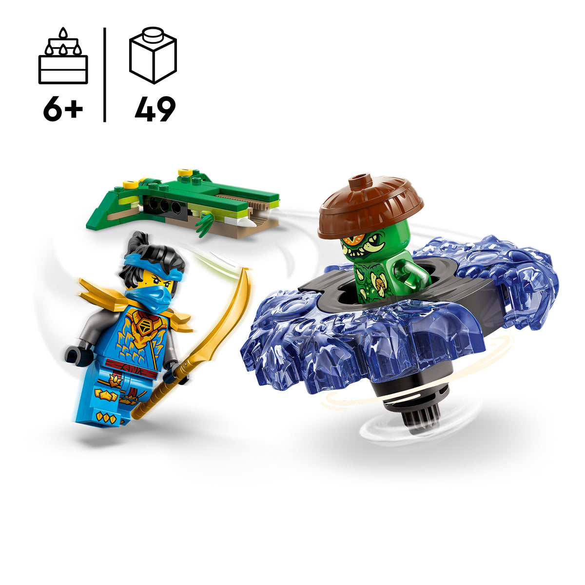 LEGO NINJAGO 71849 Nya vs. Mutationsmonster-Spinner