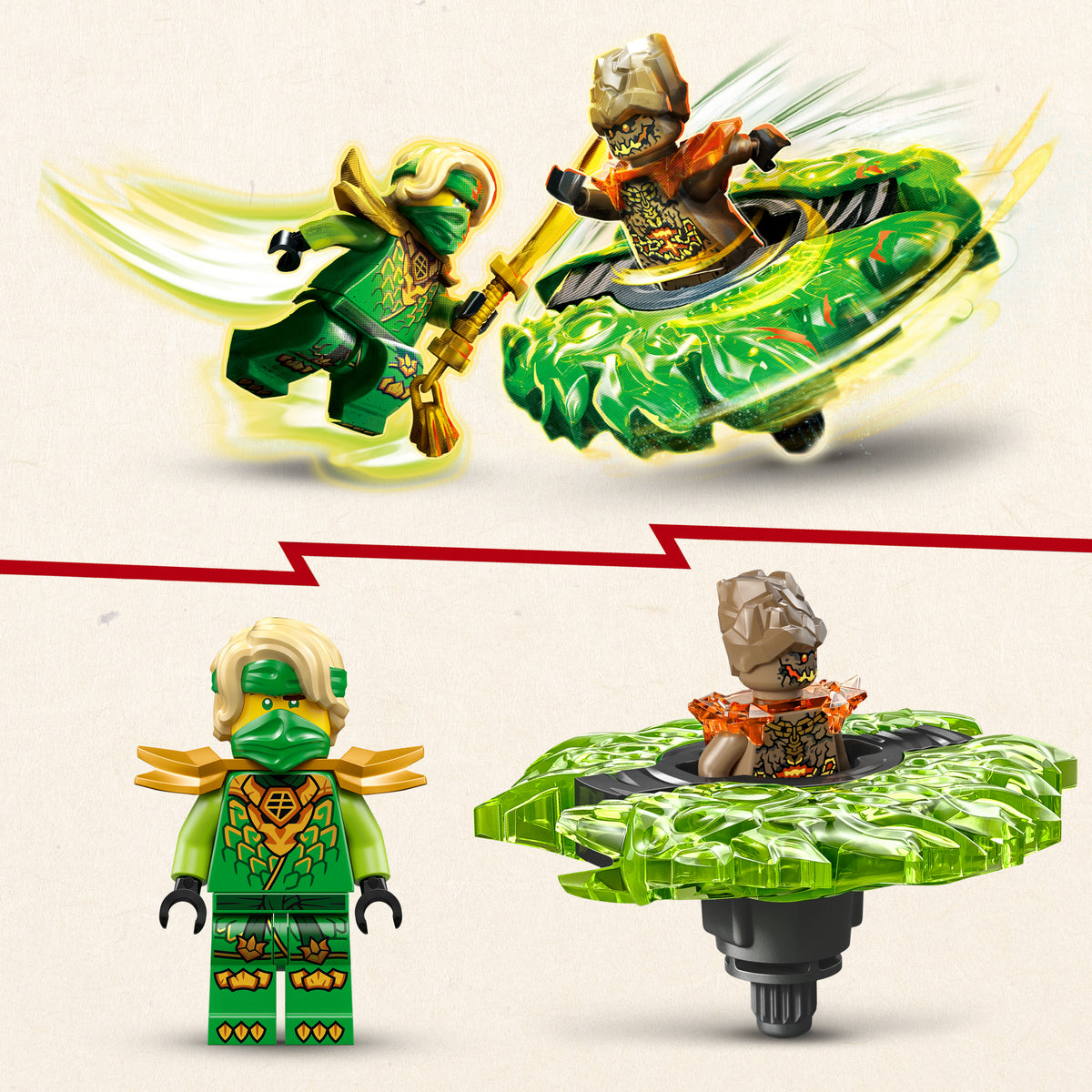 LEGO NINJAGO 71850 Lloyd vs. Erdmonster-Spinner