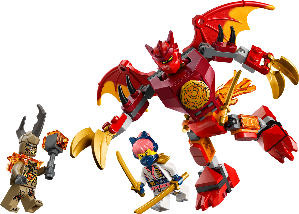 LEGO NINJAGO 71851 Kais Drachen-Mech Battle Set
