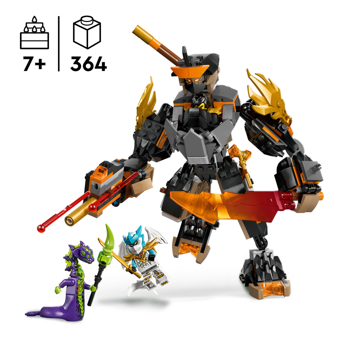 LEGO NINJAGO 71854 Coles Action-Mech und Drachen-Zane