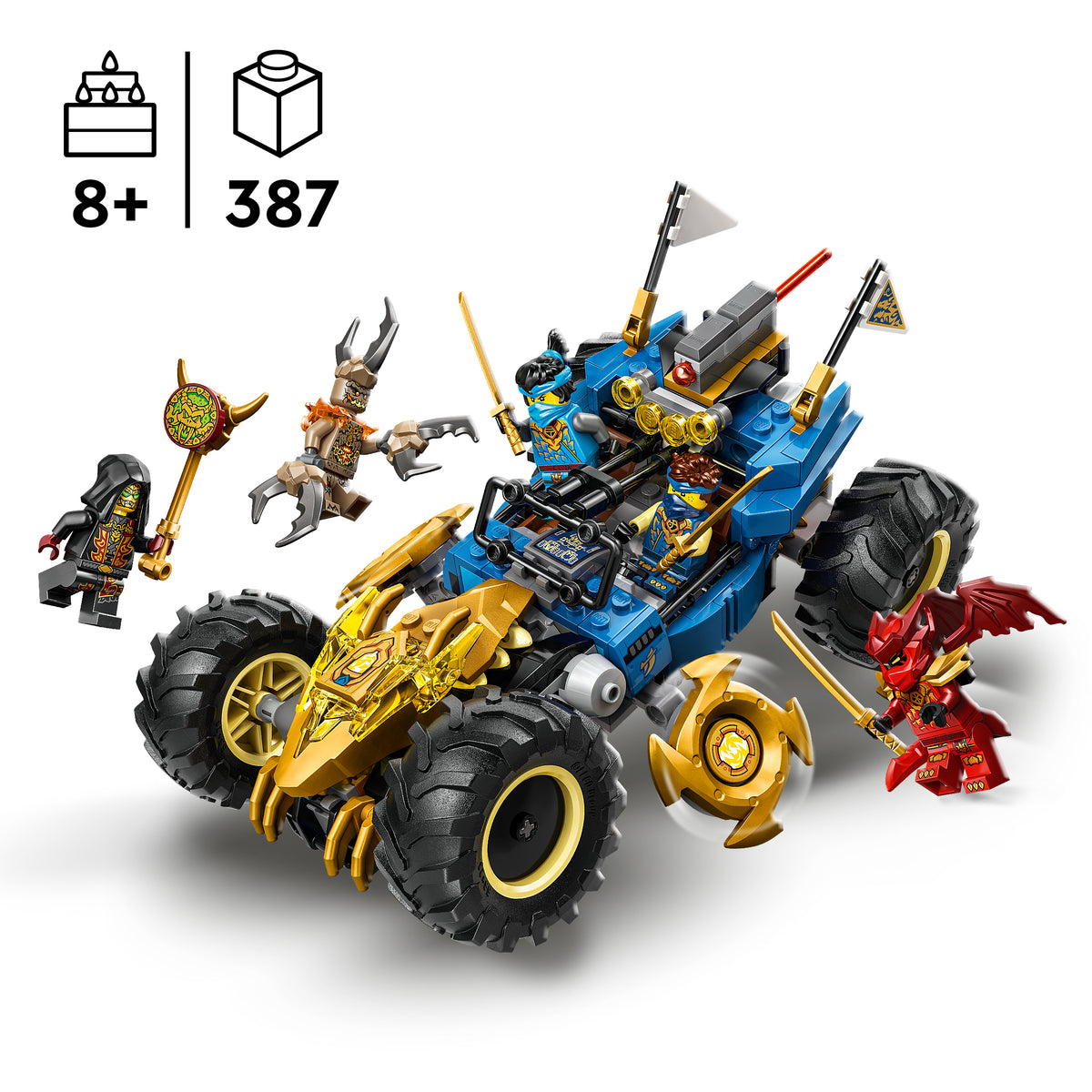 LEGO NINJAGO 71856 Jays Transformationsflitzer