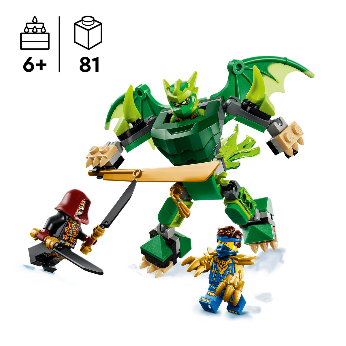 LEGO NINJAGO 71862 Lloyds Drachen-Mech Battle Set