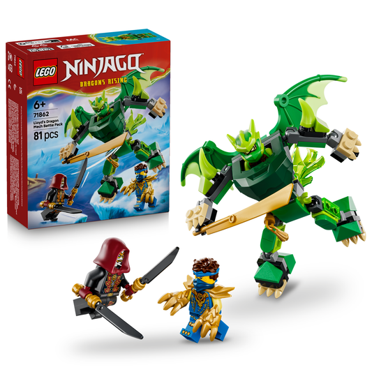 LEGO NINJAGO 71862 Lloyds Drachen-Mech Battle Set