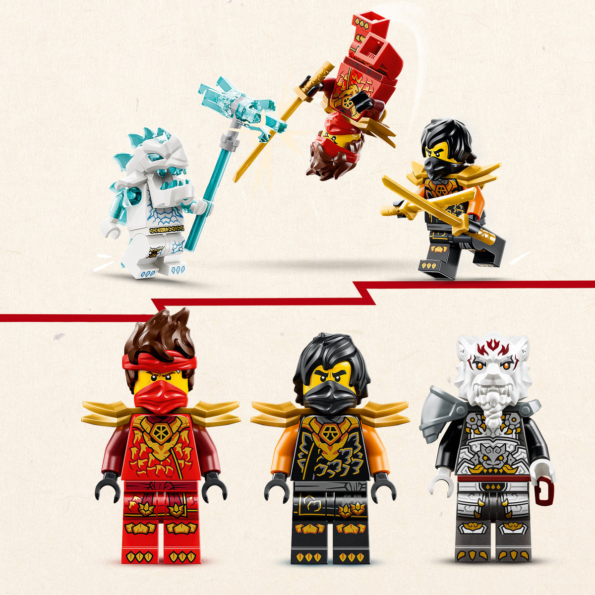 LEGO NINJAGO 71864 Kais und Coles Kombi-Flitzer