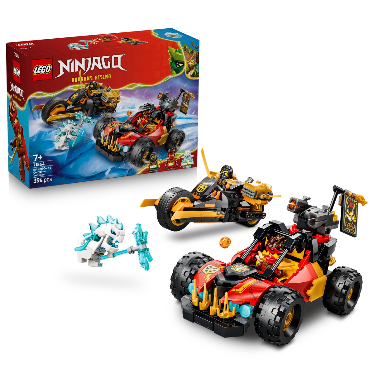 LEGO NINJAGO 71864 Kais und Coles Kombi-Flitzer