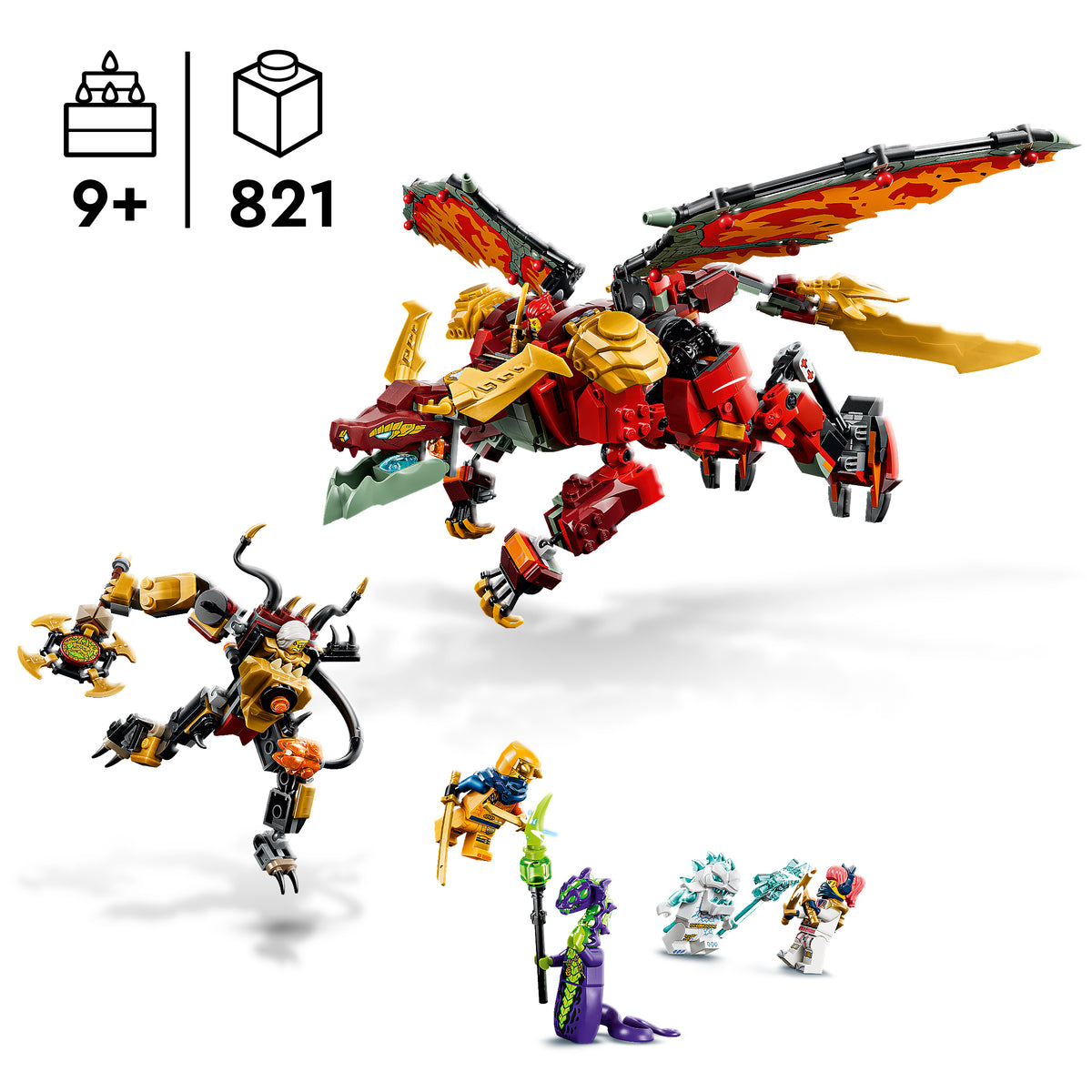 LEGO NINJAGO 71868 Wyldfyres Drachenmech