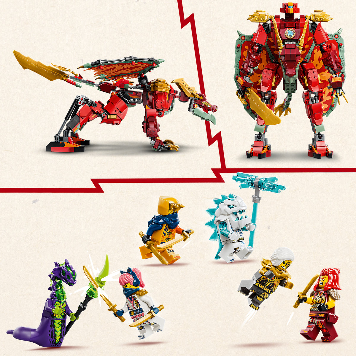 LEGO NINJAGO 71868 Wyldfyres Drachenmech