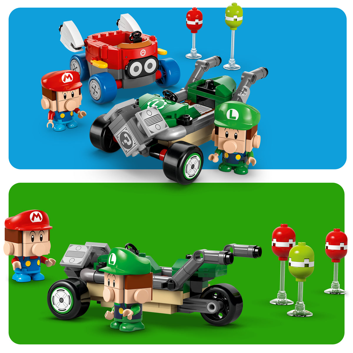 LEGO Super Mario 72034 Mario Kart – Baby Mario vs. Baby Luigi