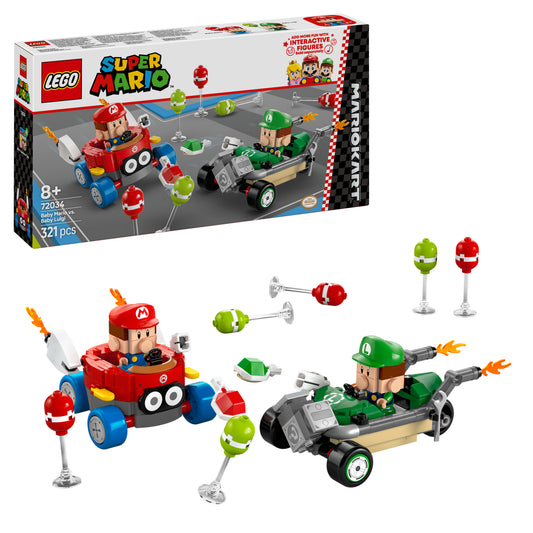 LEGO Super Mario 72034 Mario Kart – Baby Mario vs. Baby Luigi