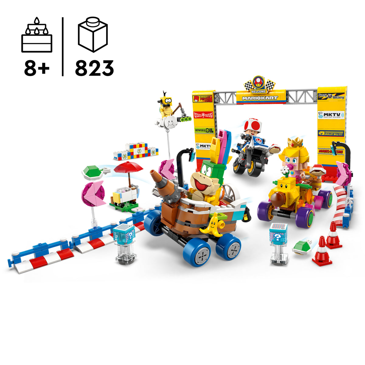 LEGO Super Mario 72036 Mario Kart – Baby Peach & Grand Prix-Set