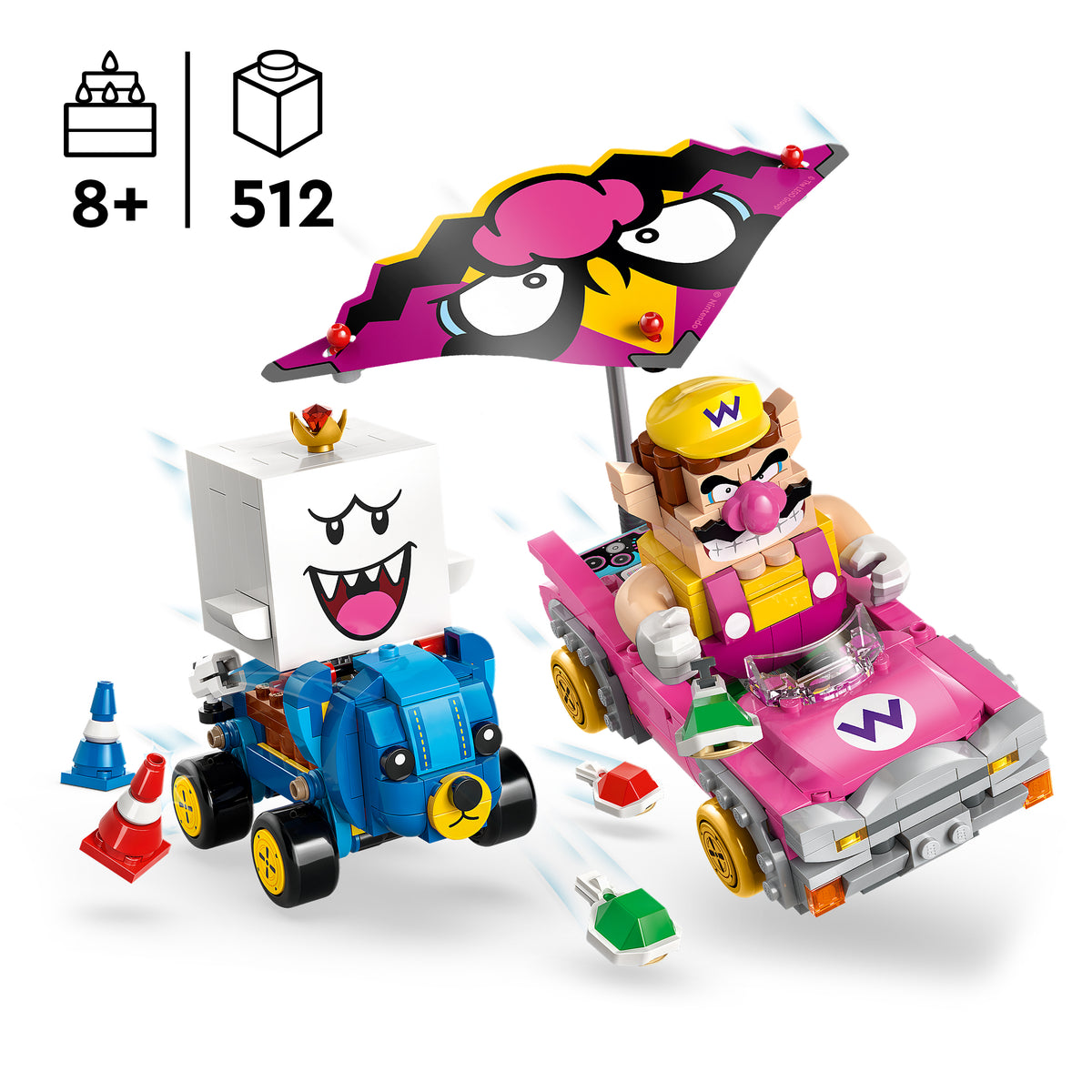 LEGO Super Mario 72038  Mario Kart - Wario & König Buu Huu