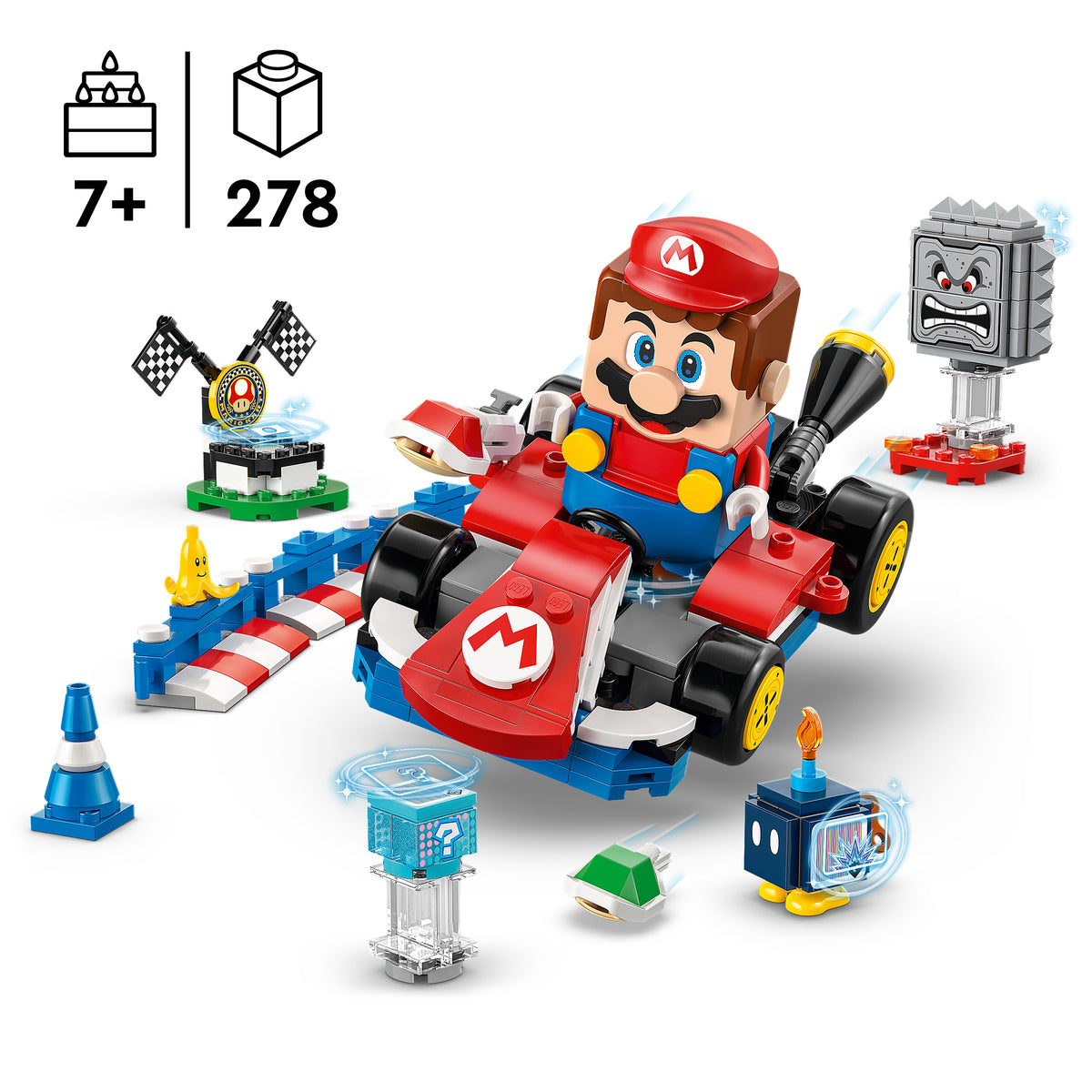 LEGO Super Mario 72043 Mario Kart - Interaktiver LEGO Mario & Standard-Kart