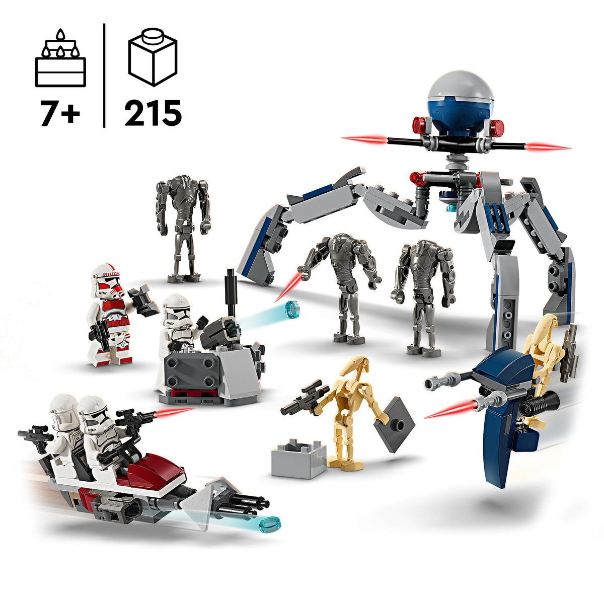 LEGO Star Wars 75372 Clone Trooper & Battle Droid Battle Pack