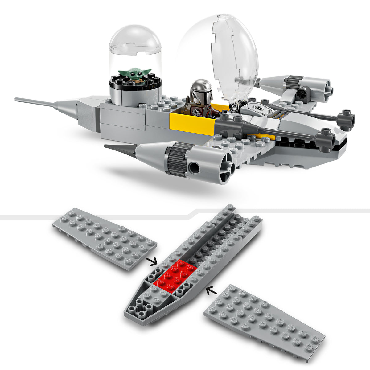 LEGO Star Wars 75410 Mandos und Grogus N-1 Starfighter