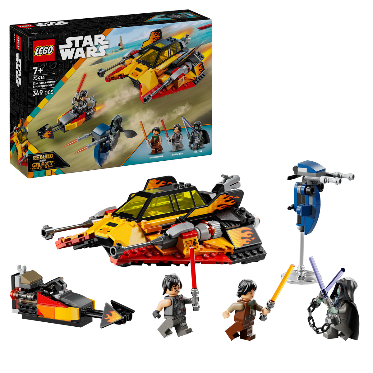 LEGO Star Wars: Rebuild 75414 The Galaxy The Force Burner Snowspeeder