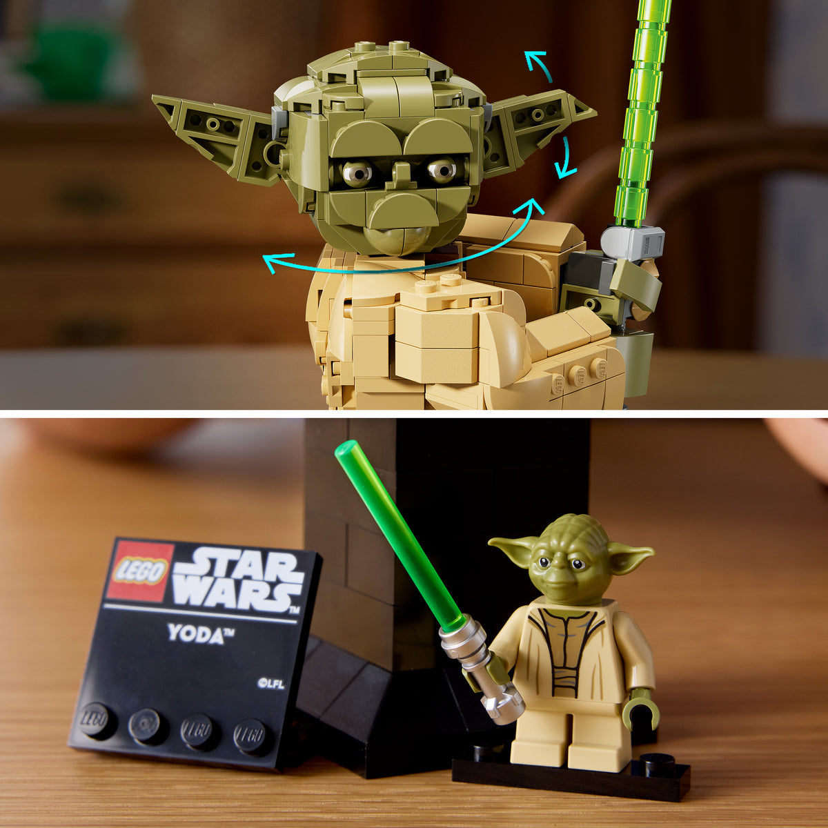 LEGO Star Wars 75438 Angriff der Klonkrieger Yoda Büste