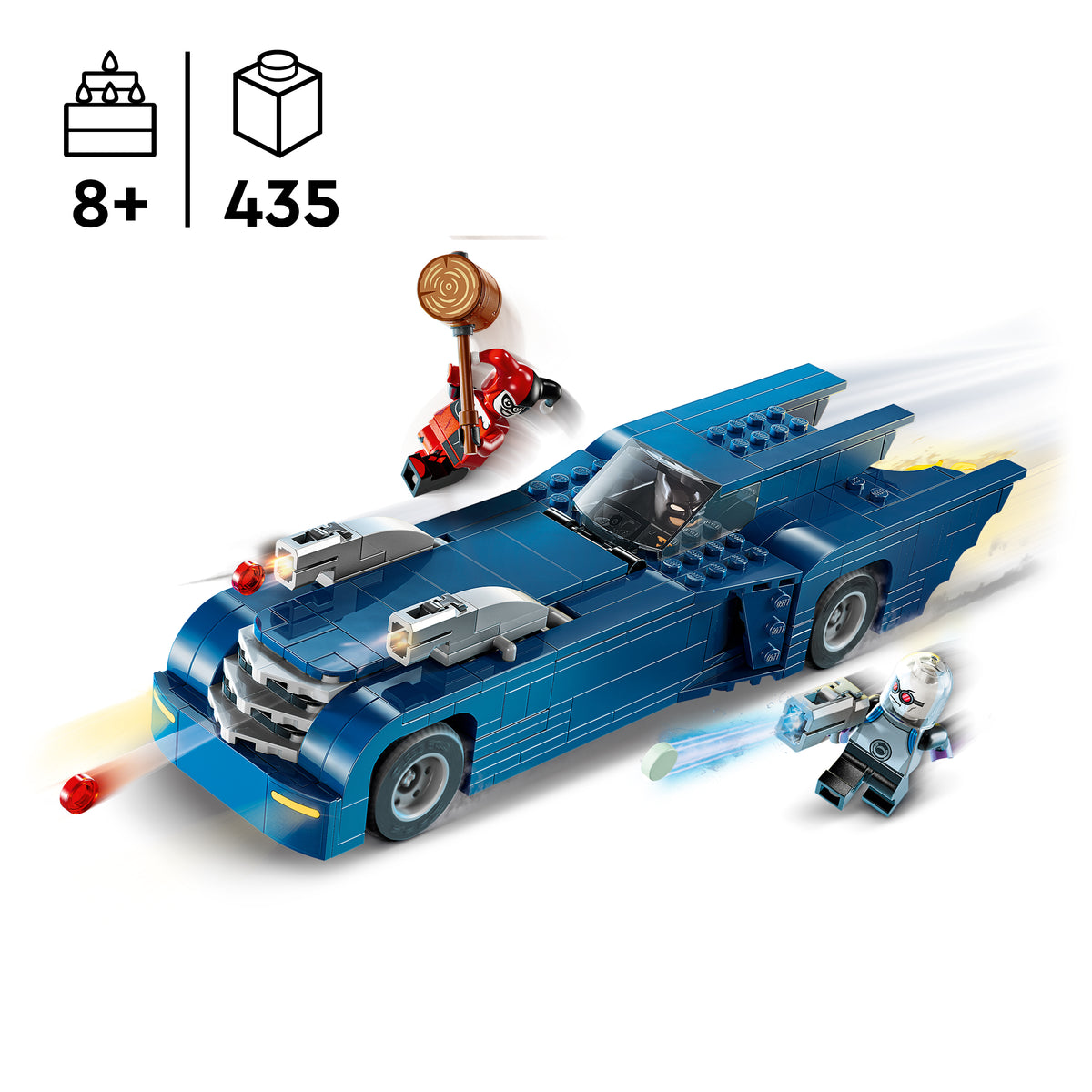 LEGO DC Batman 76274 Batman im Batmobil vs. Harley Quinn und Mr. Freeze