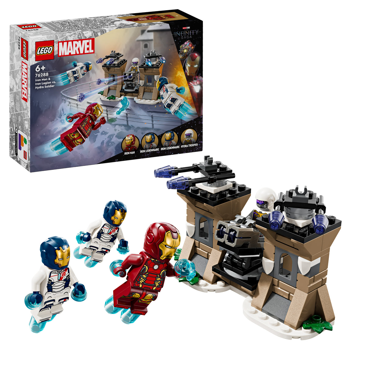 LEGO Marvel 76288 Iron Man & Iron Legion vs. HYDRA-Soldat