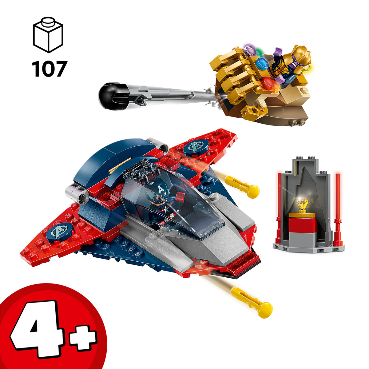 LEGO Marvel 76319 Captain America vs. Thanos