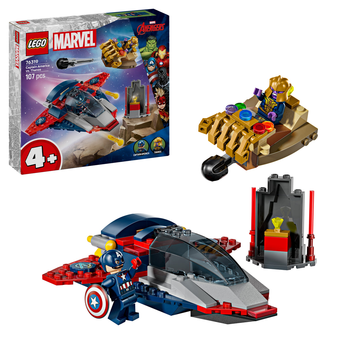 LEGO Marvel 76319 Captain America vs. Thanos