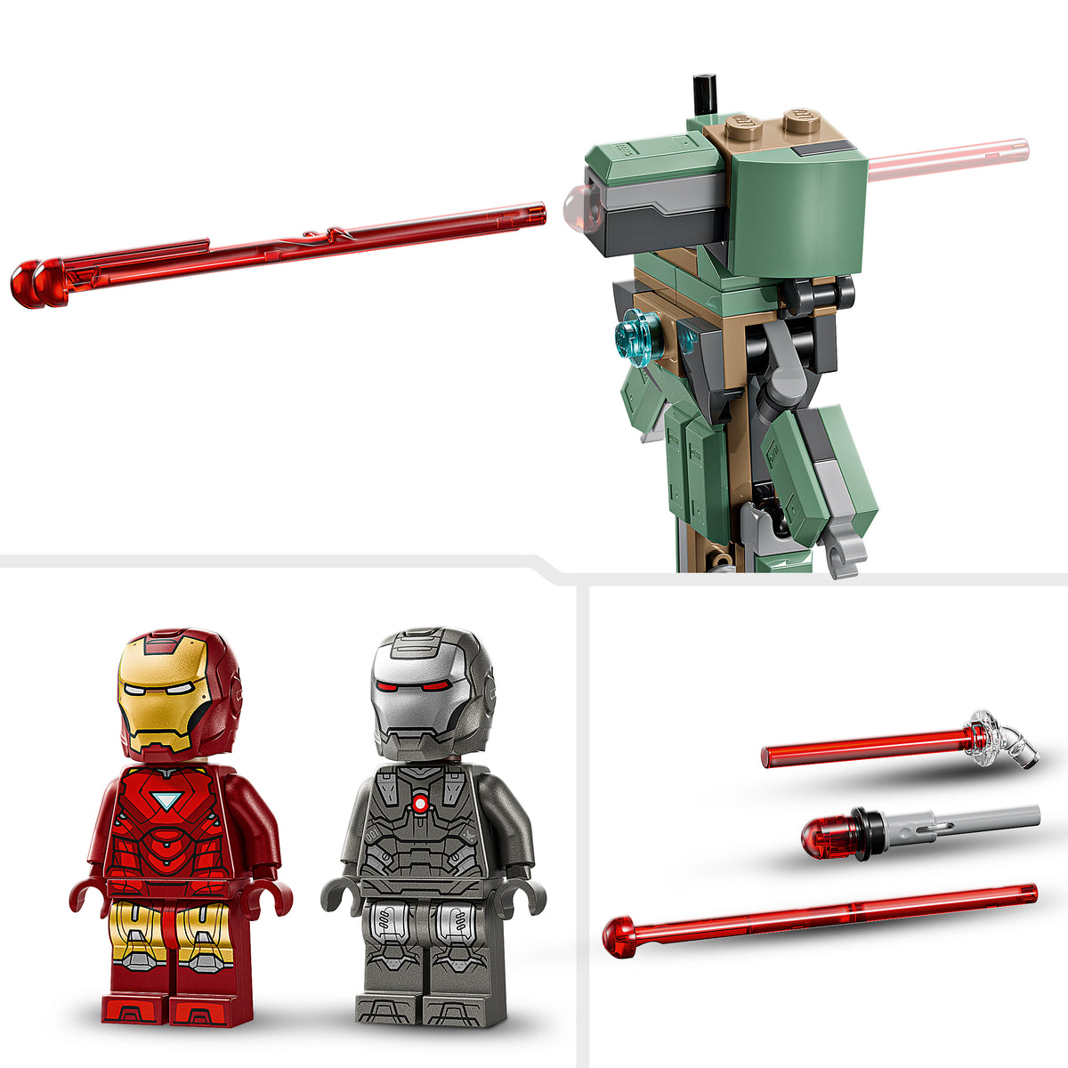 LEGO Marvel 76320 Iron Man & War Machine vs. Hammer-Drohnen