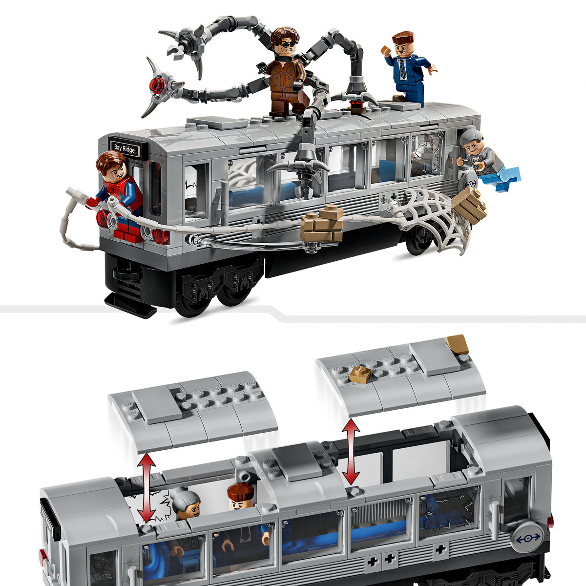 LEGO Marvel 76321 Spider-Man vs. Doc Ock: Showdown in der U-Bahn