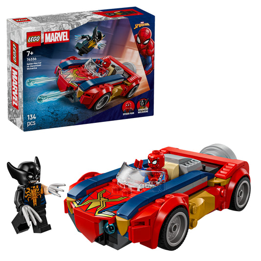 LEGO Marvel 76336 Spider-Man Auto vs. Venomized Wolverine